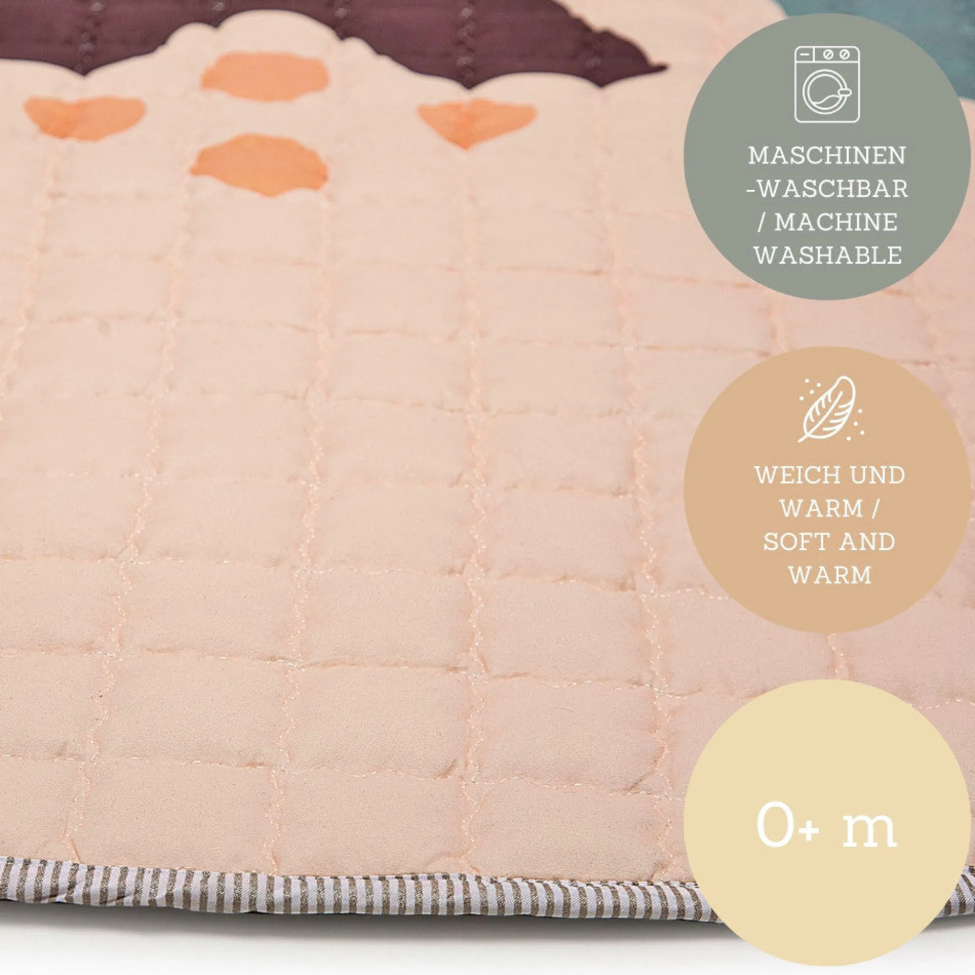 Flat River Group Hakuna Matte Quilted Playmat - Boho Rainbow Extravaganza* Developmental Toys