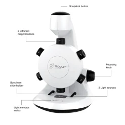 Educators Resource HamiltonBuhl Scout Digital Microscope - STEM Educational Kit with Six Lenses* Science & Discovery