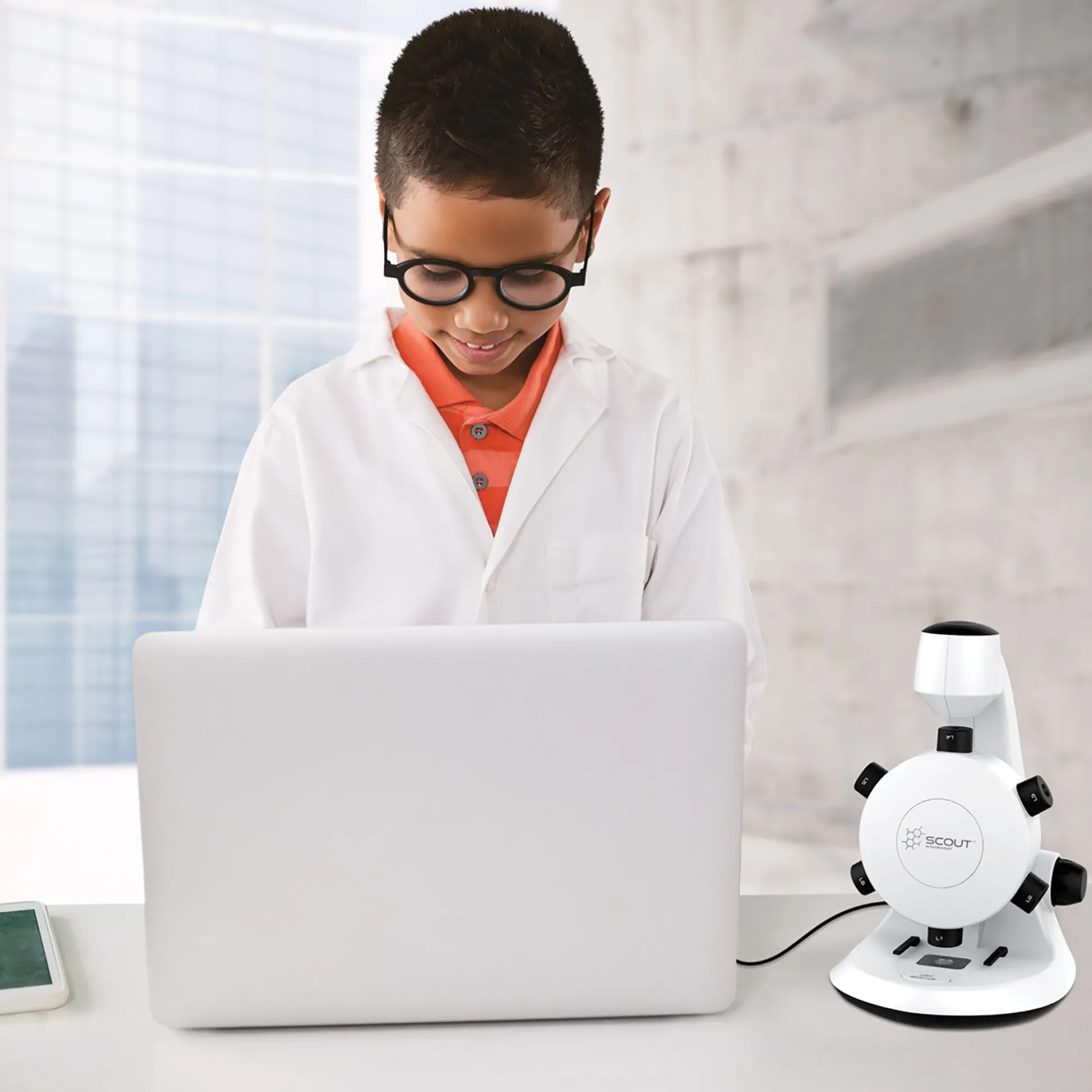 Educators Resource HamiltonBuhl Scout Digital Microscope - STEM Educational Kit with Six Lenses* Science & Discovery