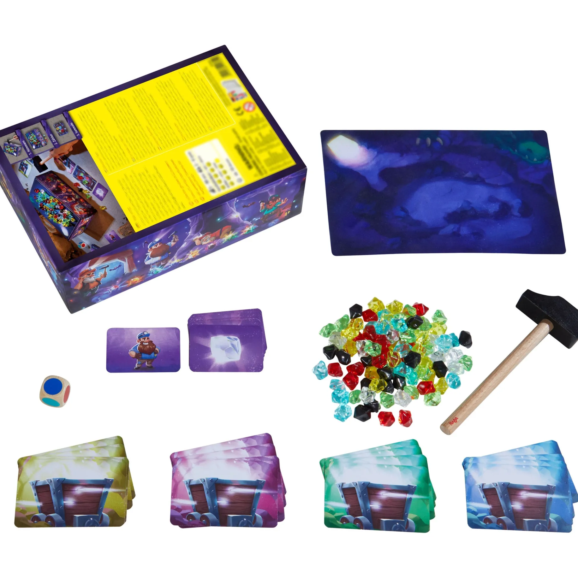 HABA USA Hammer Time Sparkle Mountain Gemstone Adventure Game* Board Games|Role-Playing Games