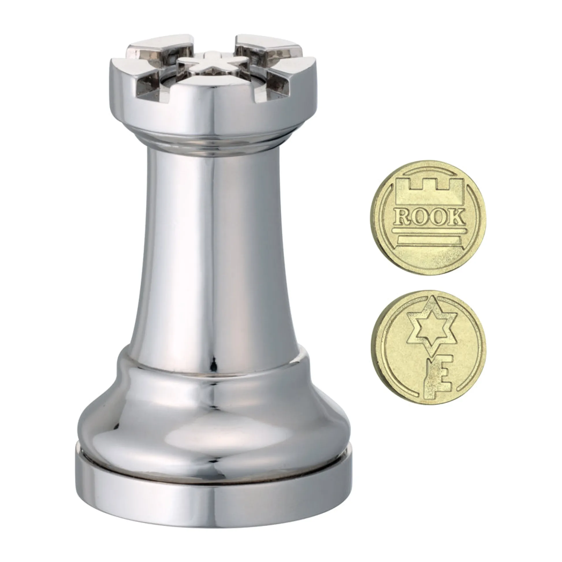 AreYouGame Hanayama Cast Metal Chess Puzzle - Rook, 2 pc* Puzzles