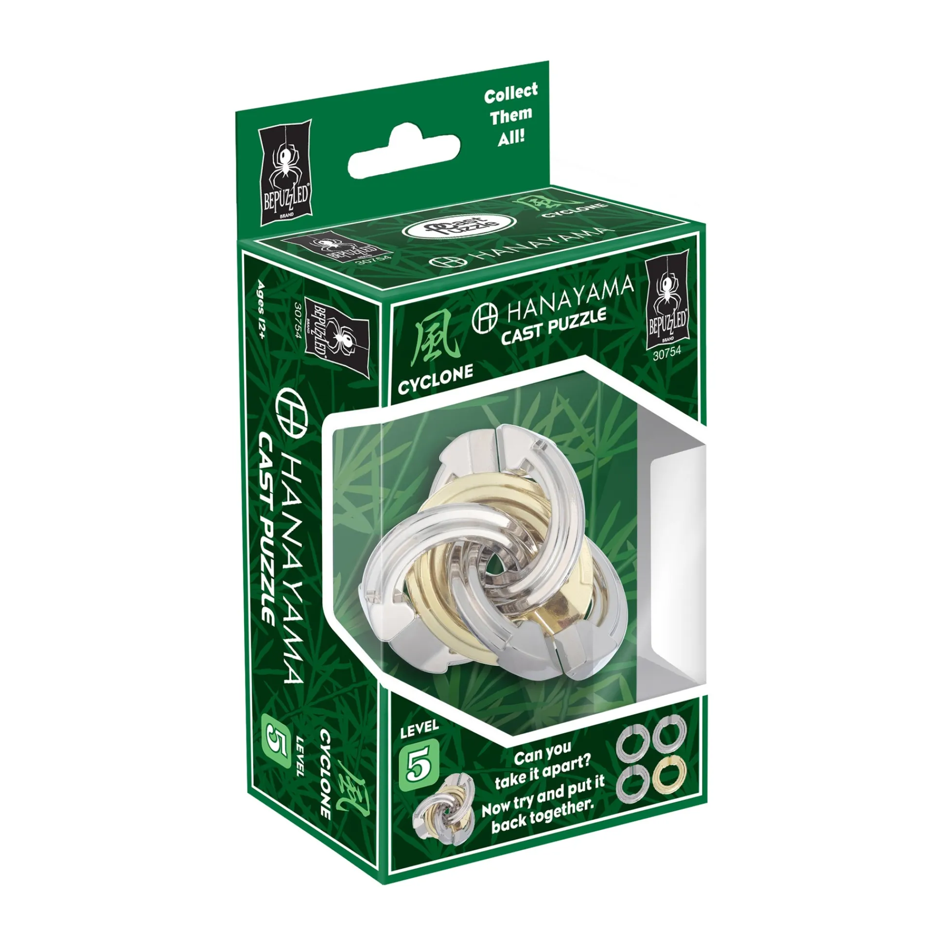 AreYouGame Hanayama Level 5 Cast Puzzle - Cyclone Brain Teaser* Puzzles