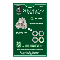 AreYouGame Hanayama Level 5 Cast Puzzle - Cyclone Brain Teaser* Puzzles