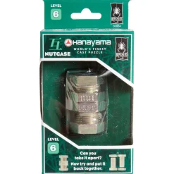 AreYouGame Hanayama Level 6 Cast Puzzle - Nutcase: A Metal Brain Teaser* Puzzles