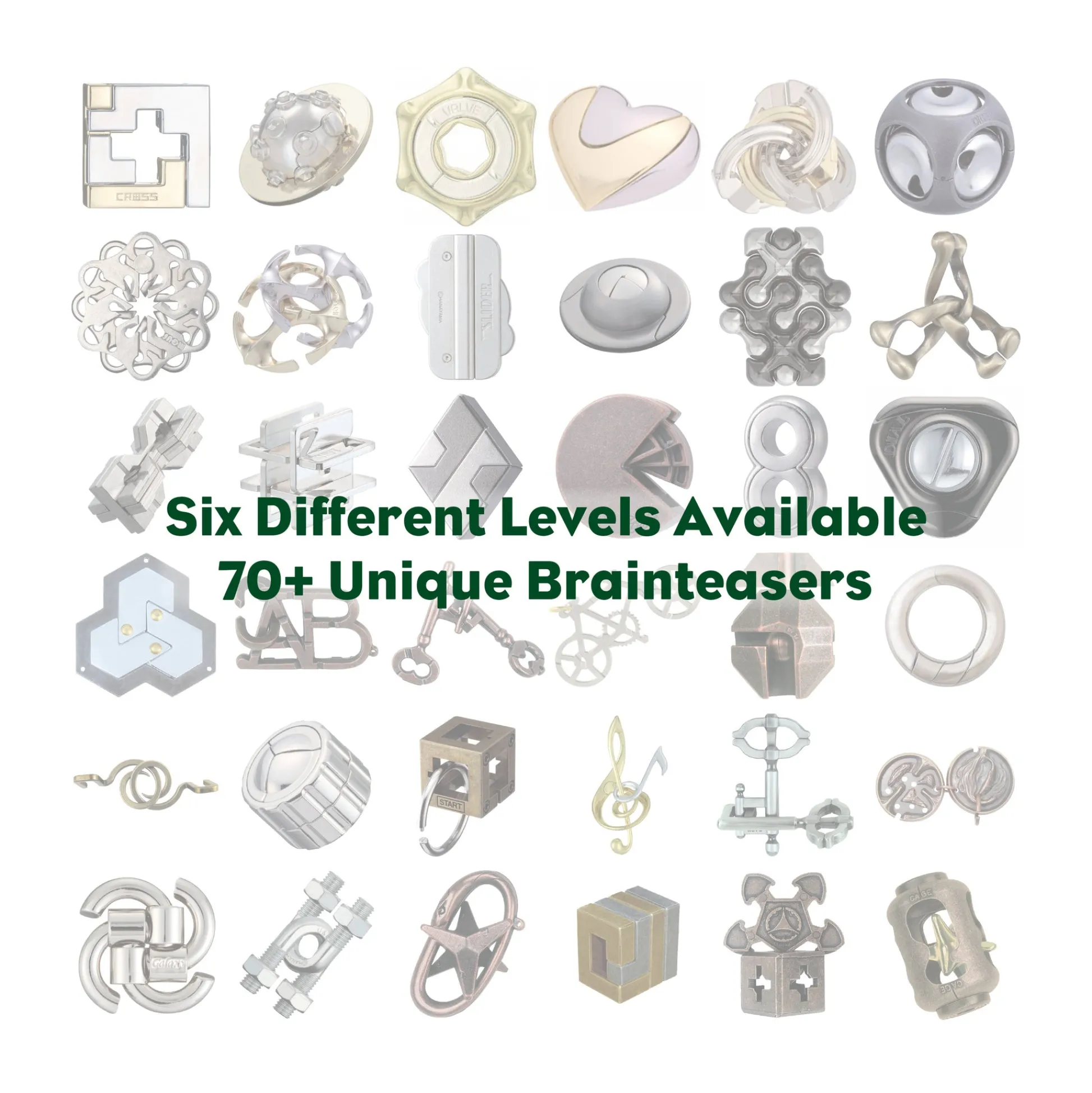 AreYouGame Hanayama Level 3 Cast Puzzle - Cross: Challenging Metallic Brain Teaser* Puzzles