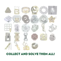 AreYouGame Hanayama Level 3 Cast Puzzle - Cross: Challenging Metallic Brain Teaser* Puzzles