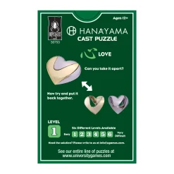 AreYouGame Hanayama Level 1 Cast Puzzle - Love* Puzzles