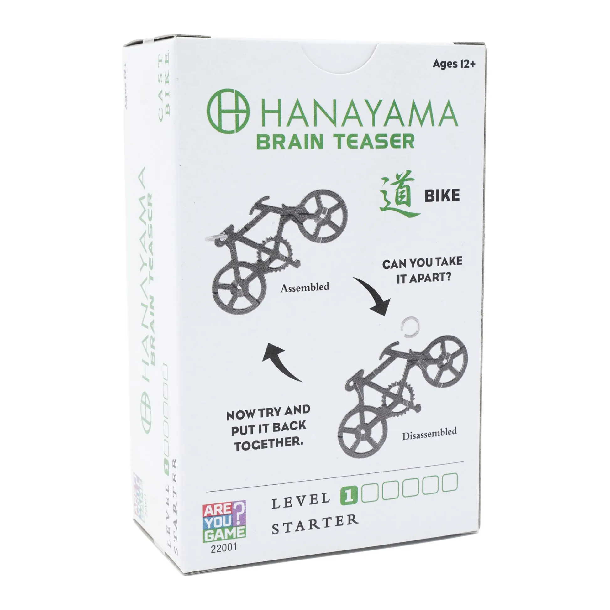 AreYouGame Hanayama Level 1 Cast Puzzle - Bike, Master Your Paths* Puzzles