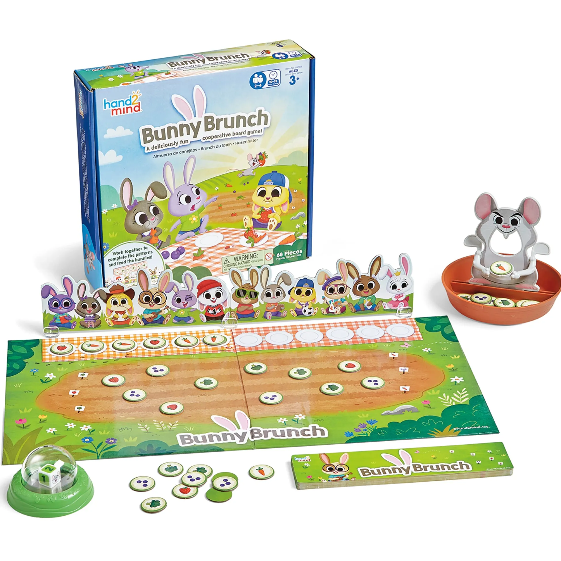 Educators Resource Hand2Mind Bunny Brunch - Cooperative Patterning Game for Kids* Preschool Education Toys & Activities
