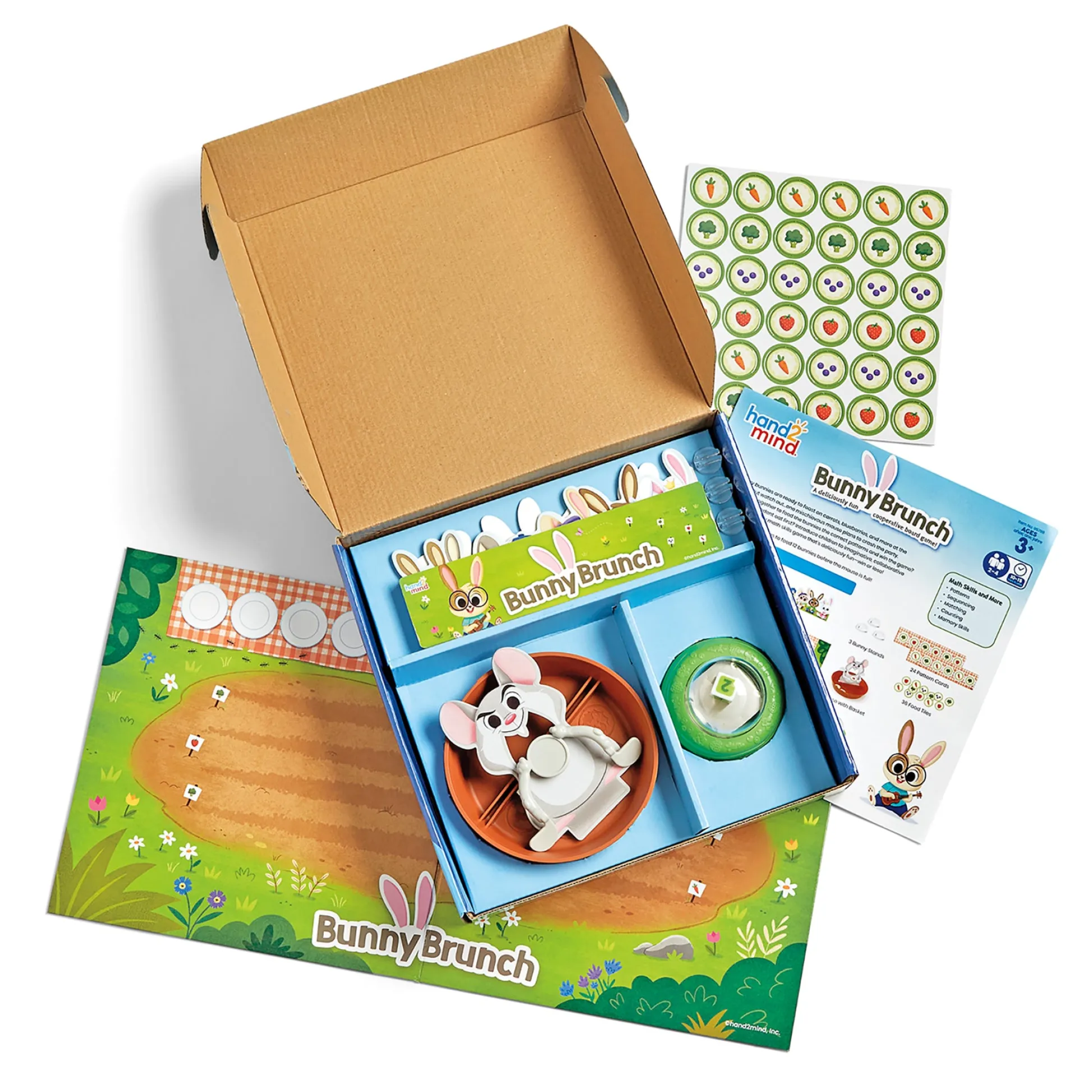 Educators Resource Hand2Mind Bunny Brunch - Cooperative Patterning Game for Kids* Preschool Education Toys & Activities
