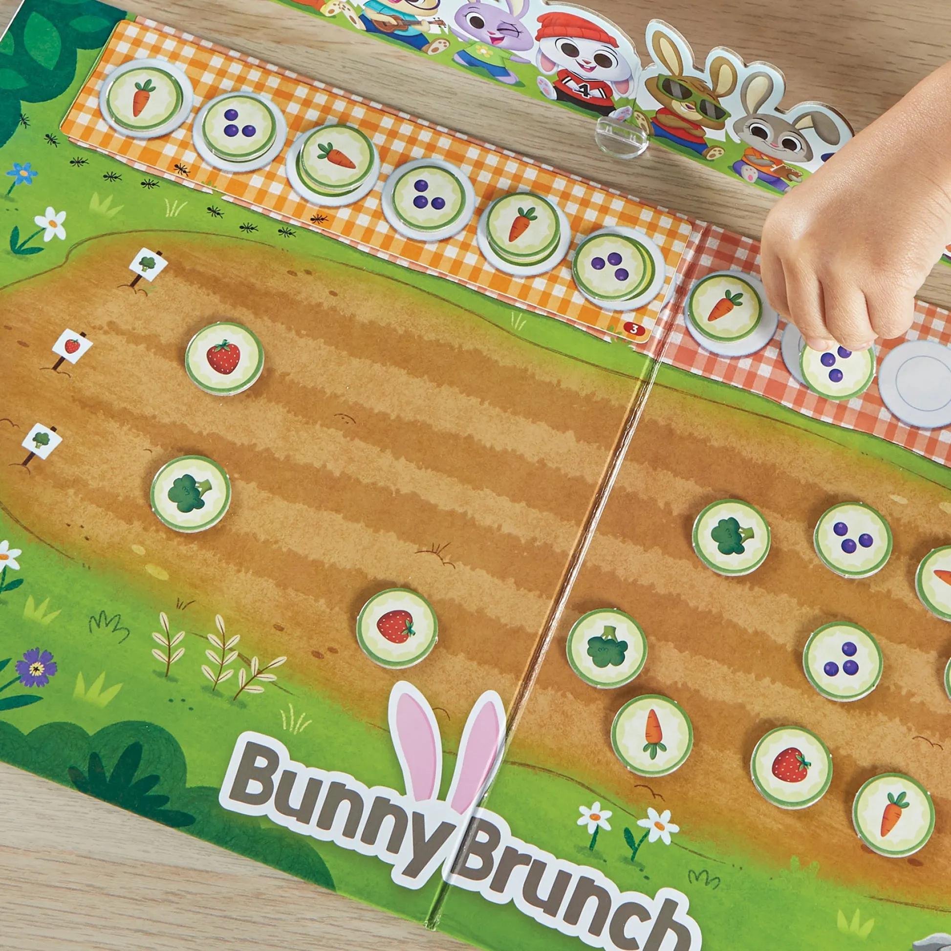 Educators Resource Hand2Mind Bunny Brunch - Cooperative Patterning Game for Kids* Preschool Education Toys & Activities