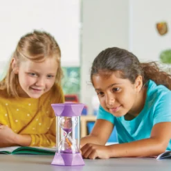 Educators Resource Hand2Mind Jumbo Colorful Sand Timers for Kids - Time Management Tool Set* Preschool Education Toys & Activities