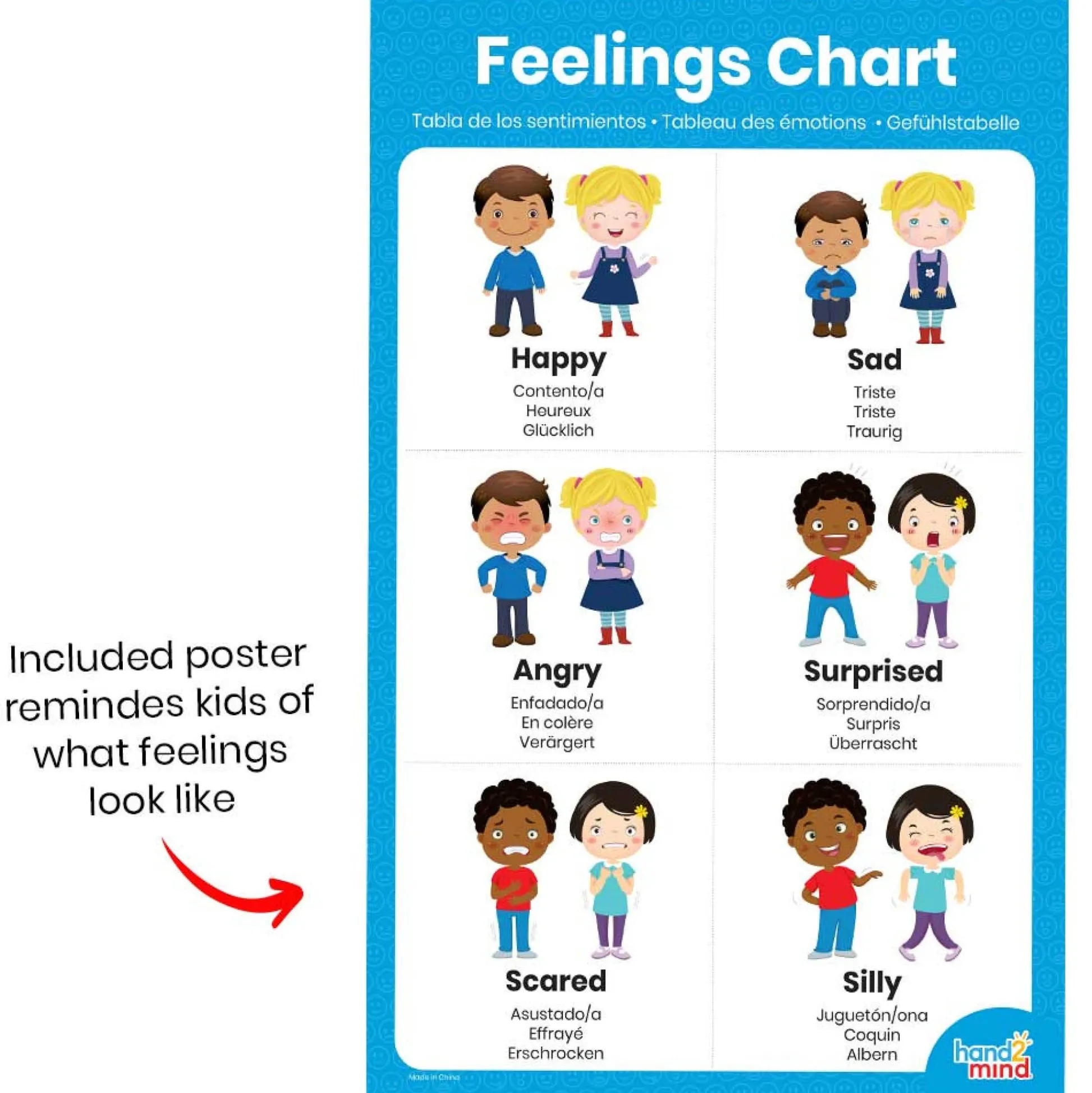 Educators Resource Hand2Mind Learn About Feelings Activity Set - Emotion Exploration for Kids* Preschool Education Toys & Activities|Social & Emotional Skills