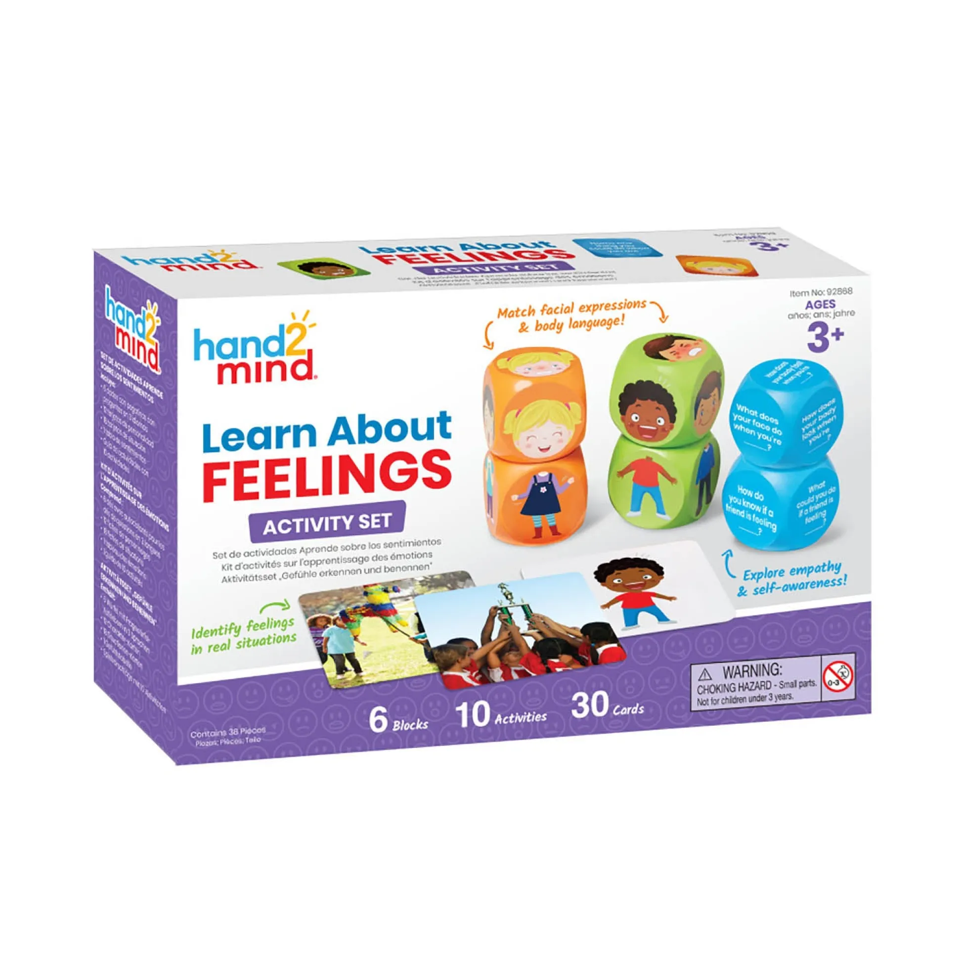 Educators Resource Hand2Mind Learn About Feelings Activity Set - Emotion Exploration for Kids* Preschool Education Toys & Activities|Social & Emotional Skills