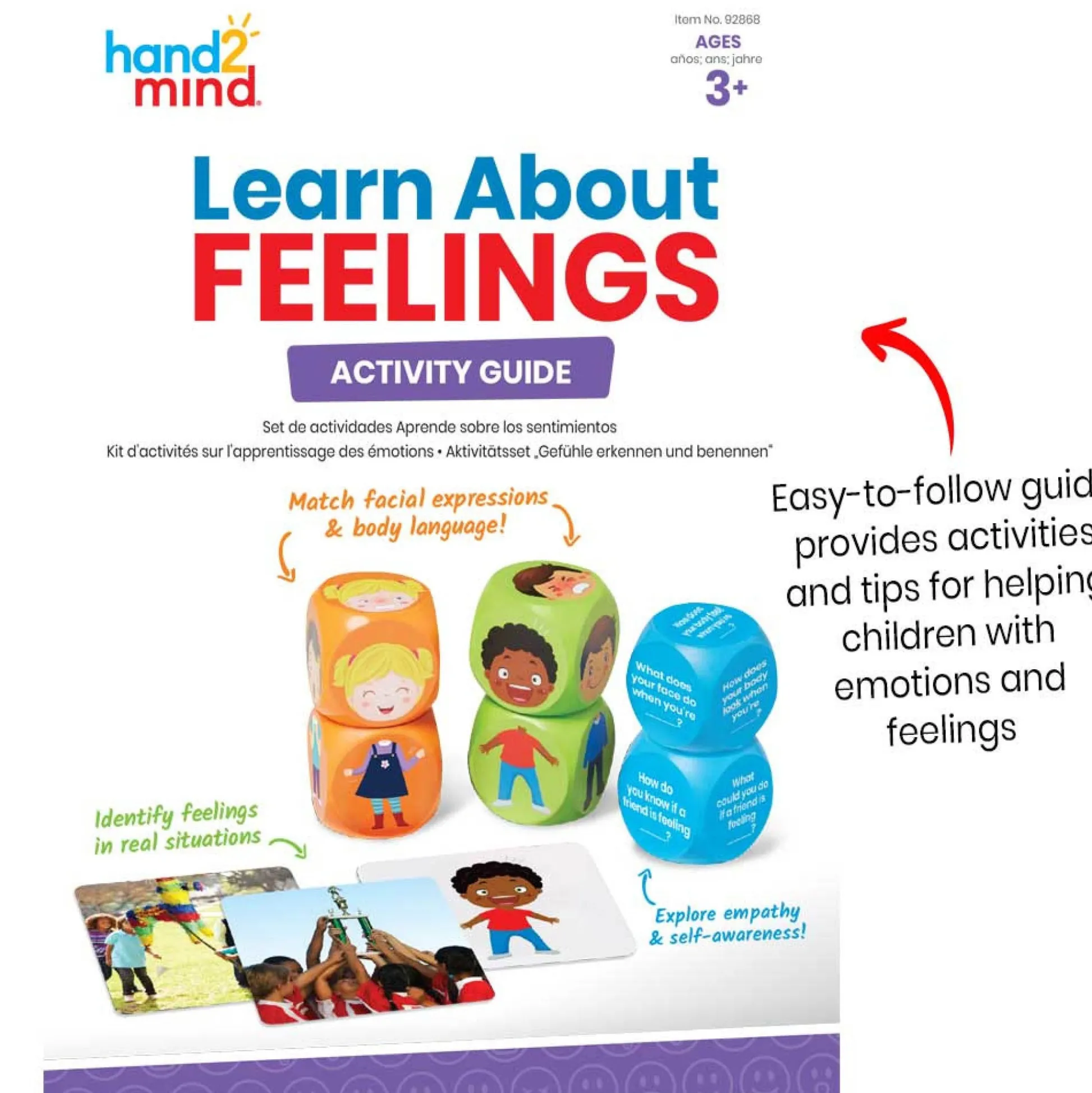 Educators Resource Hand2Mind Learn About Feelings Activity Set - Emotion Exploration for Kids* Preschool Education Toys & Activities|Social & Emotional Skills