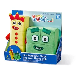 Educators Resource Hand2Mind Numberblocks 3 & 4 Playful Pals Plush - Yellow & Green* Stuffed Animals|Stuffed Animals & Plush Toys