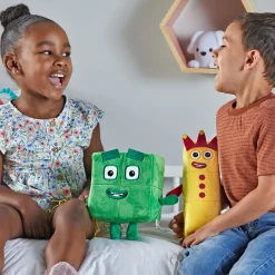 Educators Resource Hand2Mind Numberblocks 3 & 4 Playful Pals Plush - Yellow & Green* Stuffed Animals|Stuffed Animals & Plush Toys