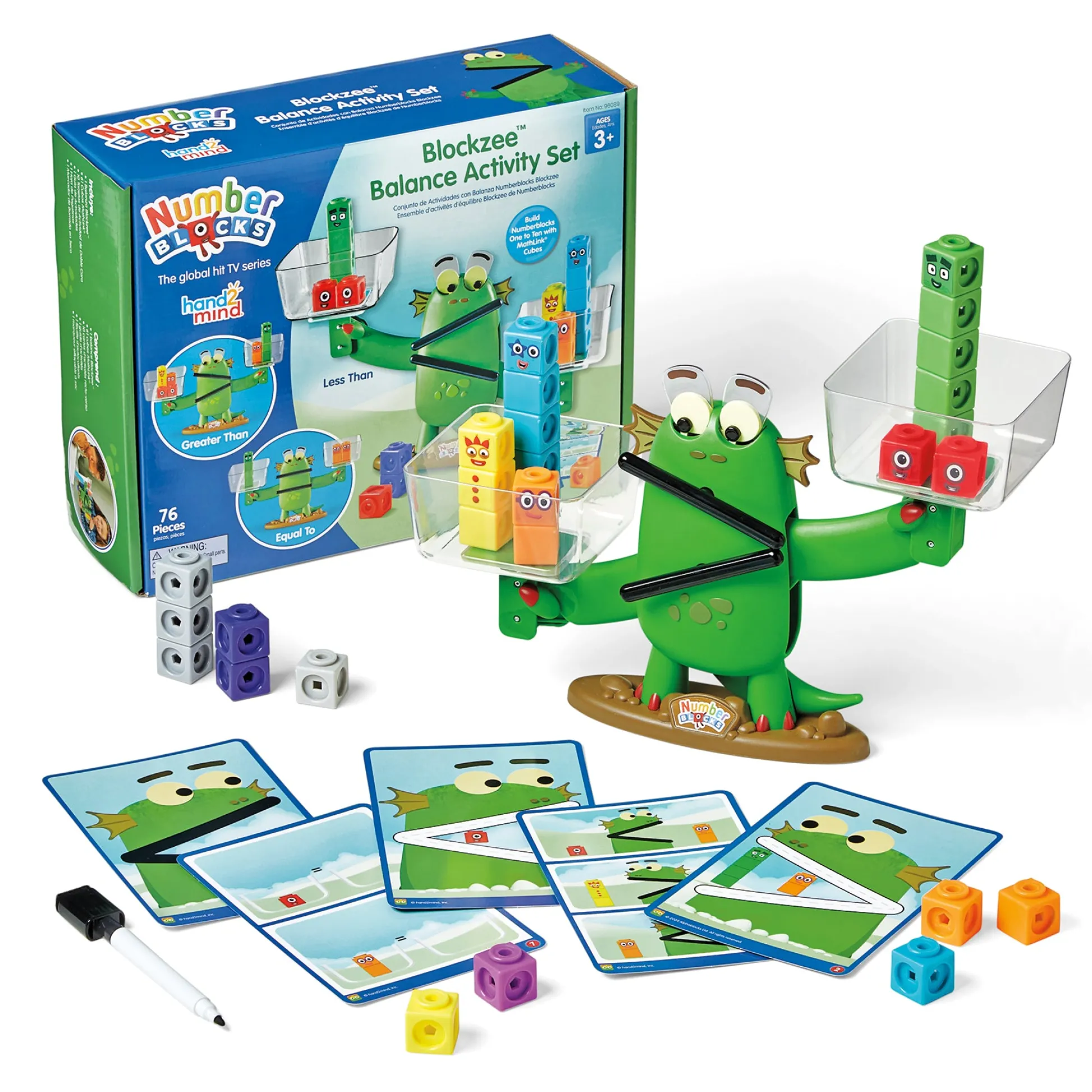 Educators Resource Hand2Mind Numberblocks Blockzilla Balance Activity Set - Educational Math Toy* Preschool Education Toys & Activities