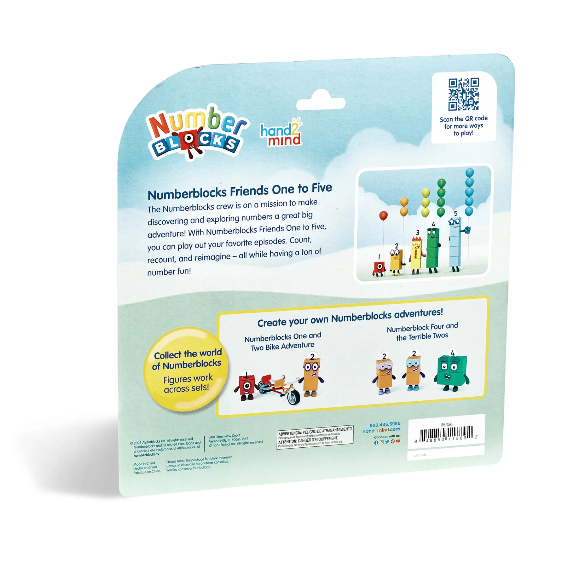 Educators Resource Hand2Mind Numberblocks Friends One to Five - Colorful Math Learning Set* Preschool Education Toys & Activities