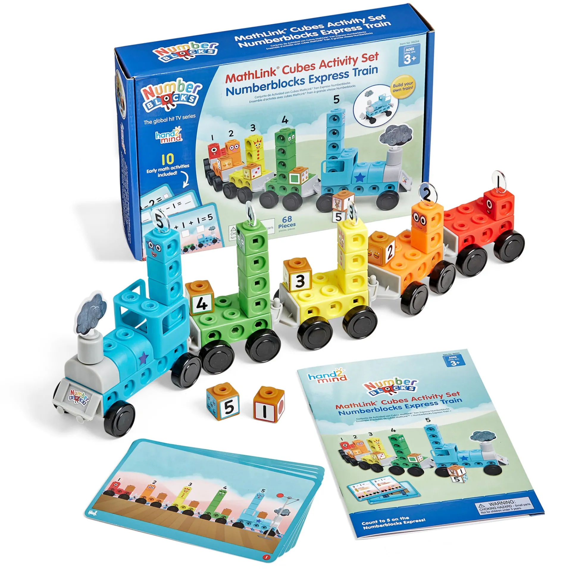 Educators Resource Hand2Mind Numberblocks MathLink Cubes Express Train Activity Set* Preschool Education Toys & Activities|Preschool Building Sets & Blocks