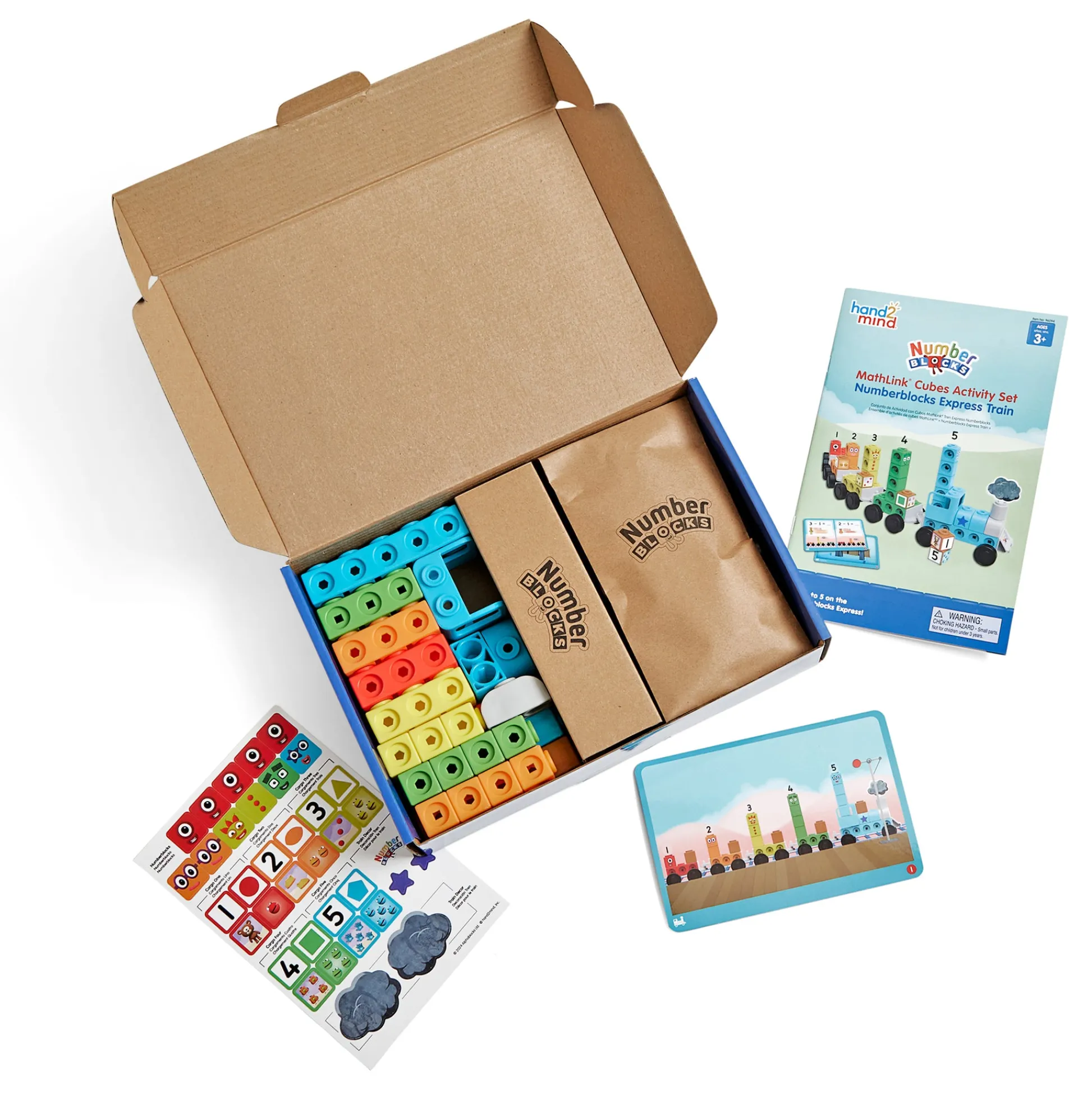 Educators Resource Hand2Mind Numberblocks MathLink Cubes Express Train Activity Set* Preschool Education Toys & Activities|Preschool Building Sets & Blocks