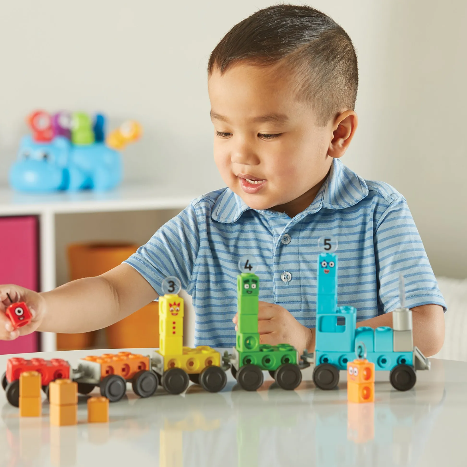 Educators Resource Hand2Mind Numberblocks MathLink Cubes Express Train Activity Set* Preschool Education Toys & Activities|Preschool Building Sets & Blocks