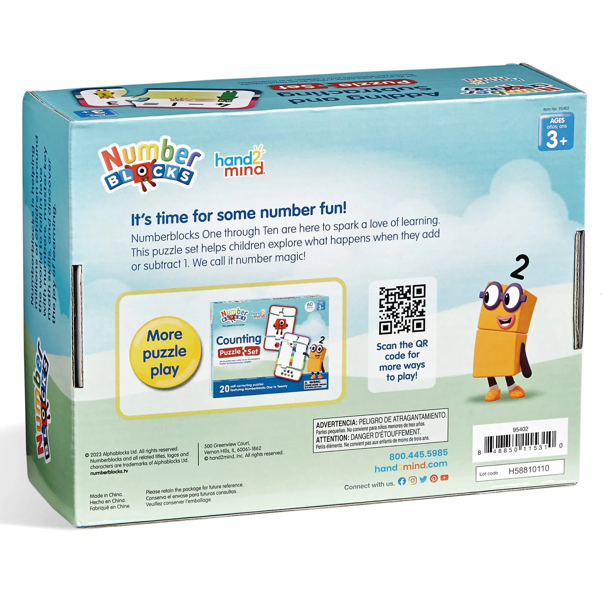 Educators Resource Hand2Mind Numberblocks Math Puzzle Set - Adding & Subtracting* Puzzles|Preschool Education Toys & Activities