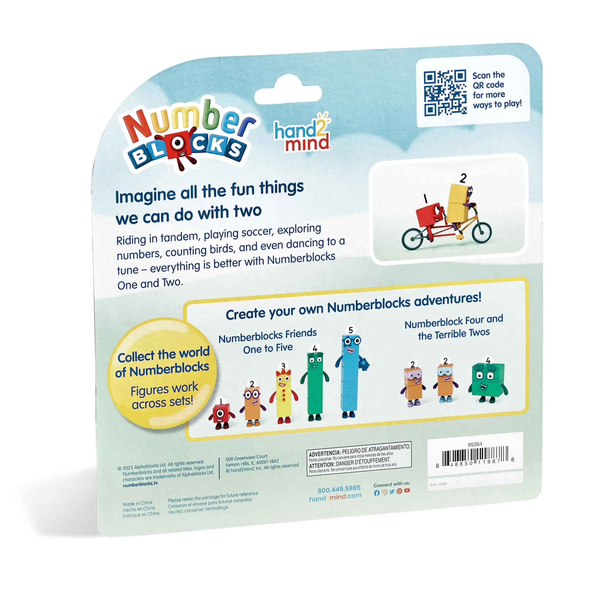 Educators Resource Hand2Mind Numberblocks One and Two Interactive Bike Adventure Toy* Preschool Education Toys & Activities