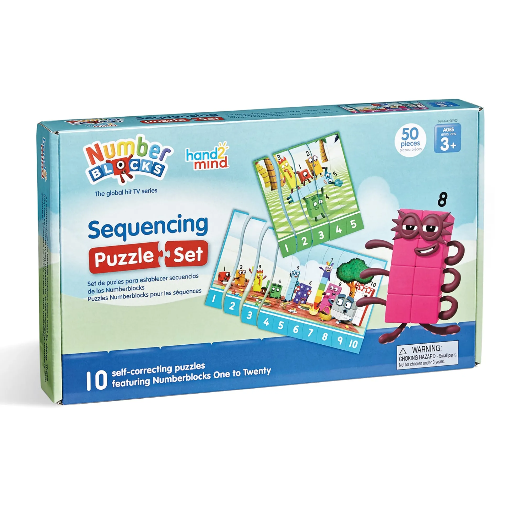 Educators Resource Hand2Mind Numberblocks Sequencing Puzzle Set - Math Learning Fun* Preschool Education Toys & Activities|Puzzles