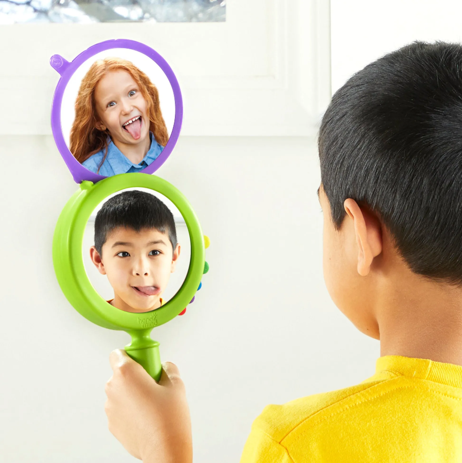 Educators Resource Hand2Mind See My Feelings Mirrors - Emotional Learning Set of 4* Social & Emotional Skills|Preschool Education Toys & Activities