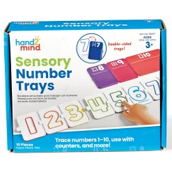 Educators Resource Hand2Mind Sensory Number Trays - Textured Paths for Learning Math* Math Toys|Math, Counting & Time