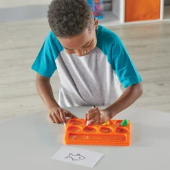 Educators Resource Hand2Mind Sound Segmenting Trays with Magnetic Wand - Rainbow Colored, Set of 6* Preschool Education Toys & Activities