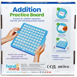 Educators Resource Hand2Mind Spin & Solve Interactive Math Facts Board - Addition Fun* Math Toys|Math, Counting & Time