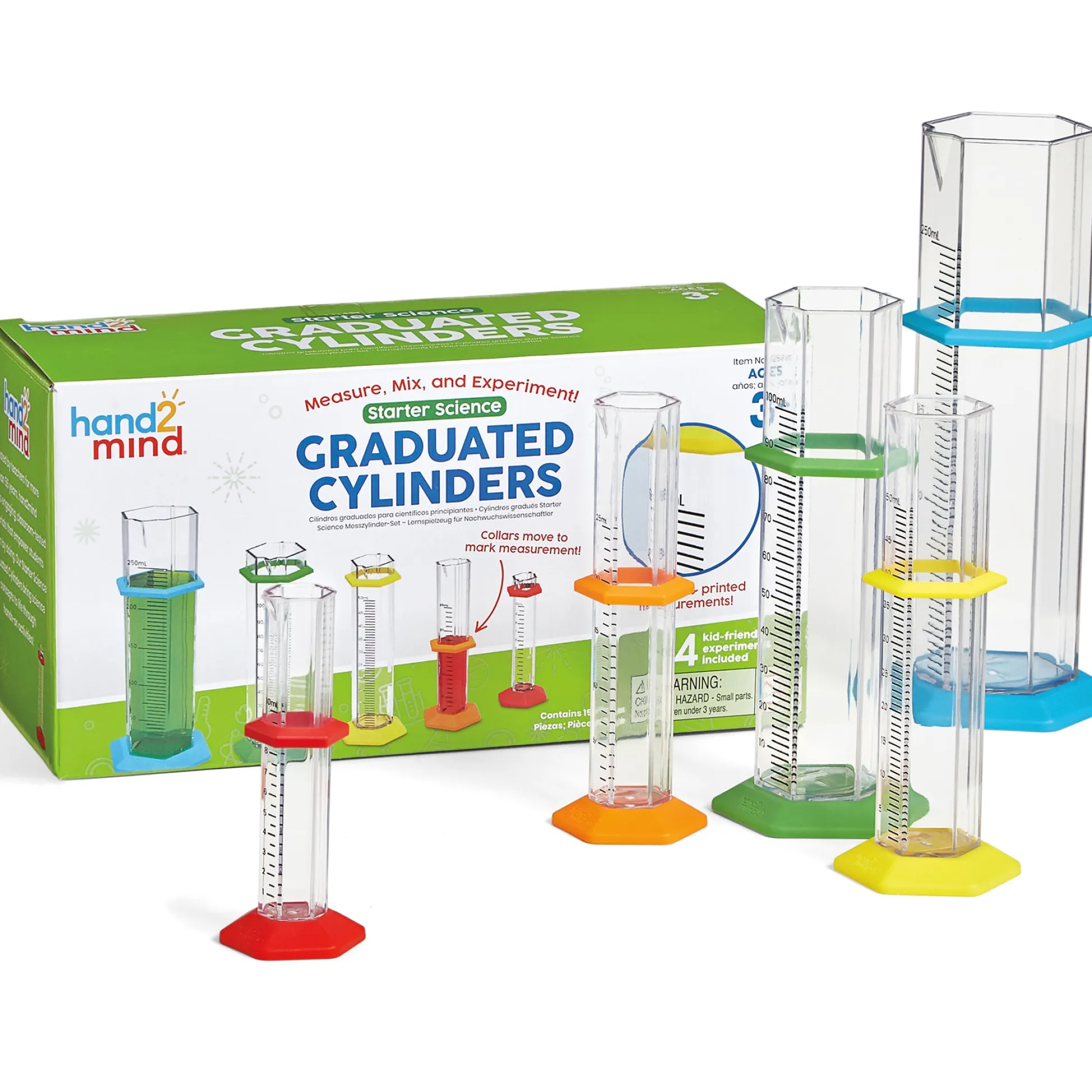 Educators Resource Hand2Mind Starter Science Graduated Cylinders Set for Kids* Science & Discovery