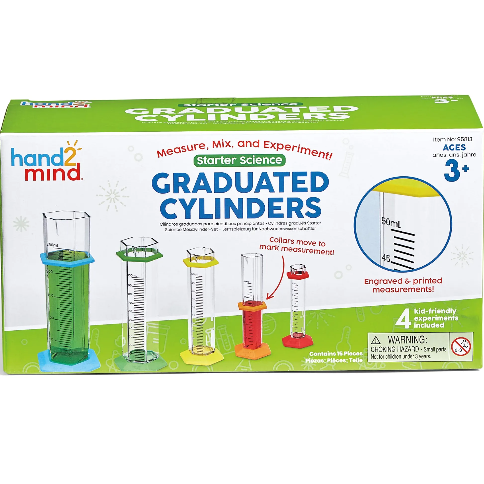 Educators Resource Hand2Mind Starter Science Graduated Cylinders Set for Kids* Science & Discovery