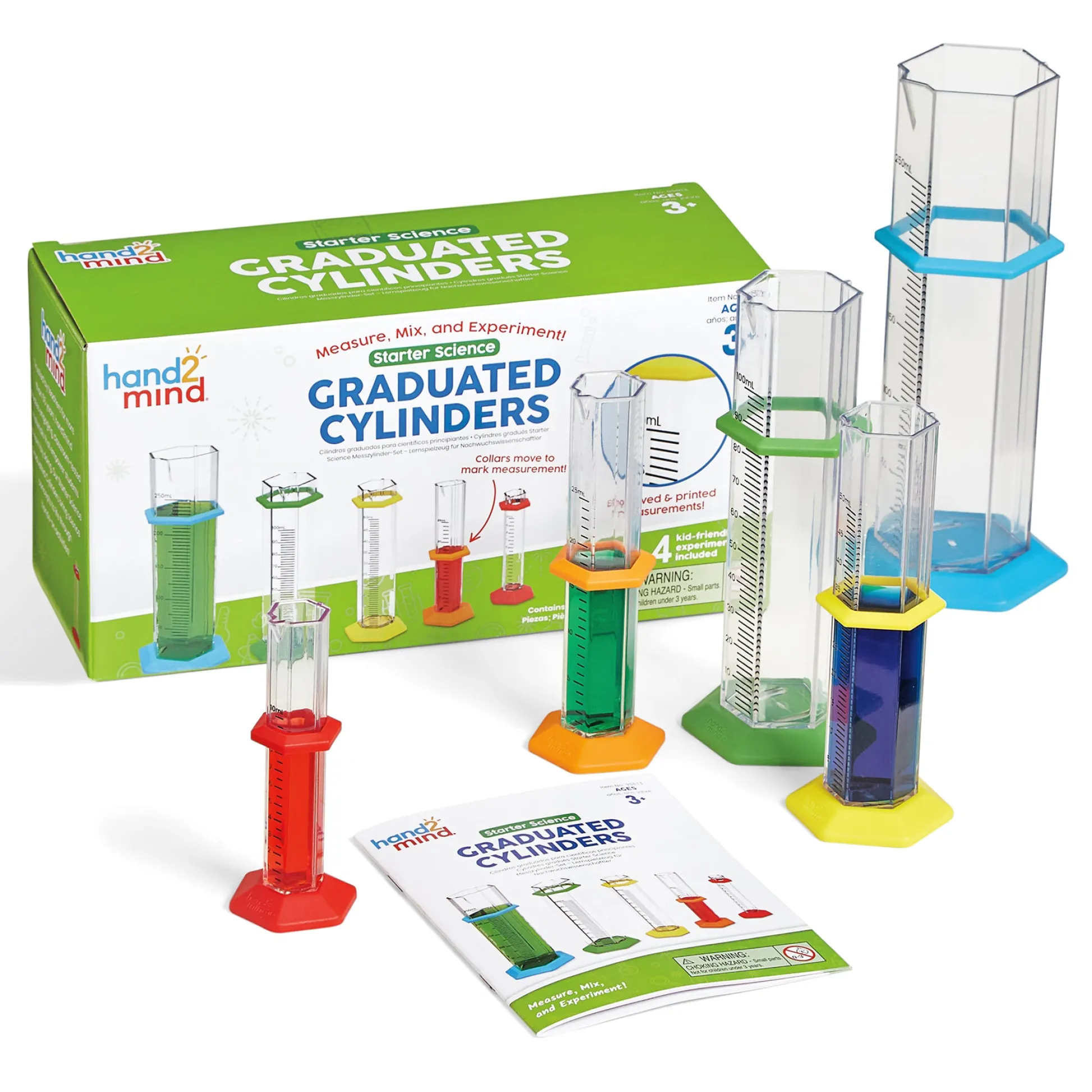 Educators Resource Hand2Mind Starter Science Graduated Cylinders Set for Kids* Science & Discovery