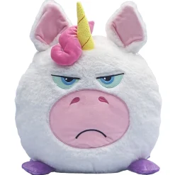 Flat River Group Hangry Petz Luna Unicorn 12 inch Talking Plush - White-Pink-Purple* Stuffed Animals|Stuffed Animals & Plush Toys