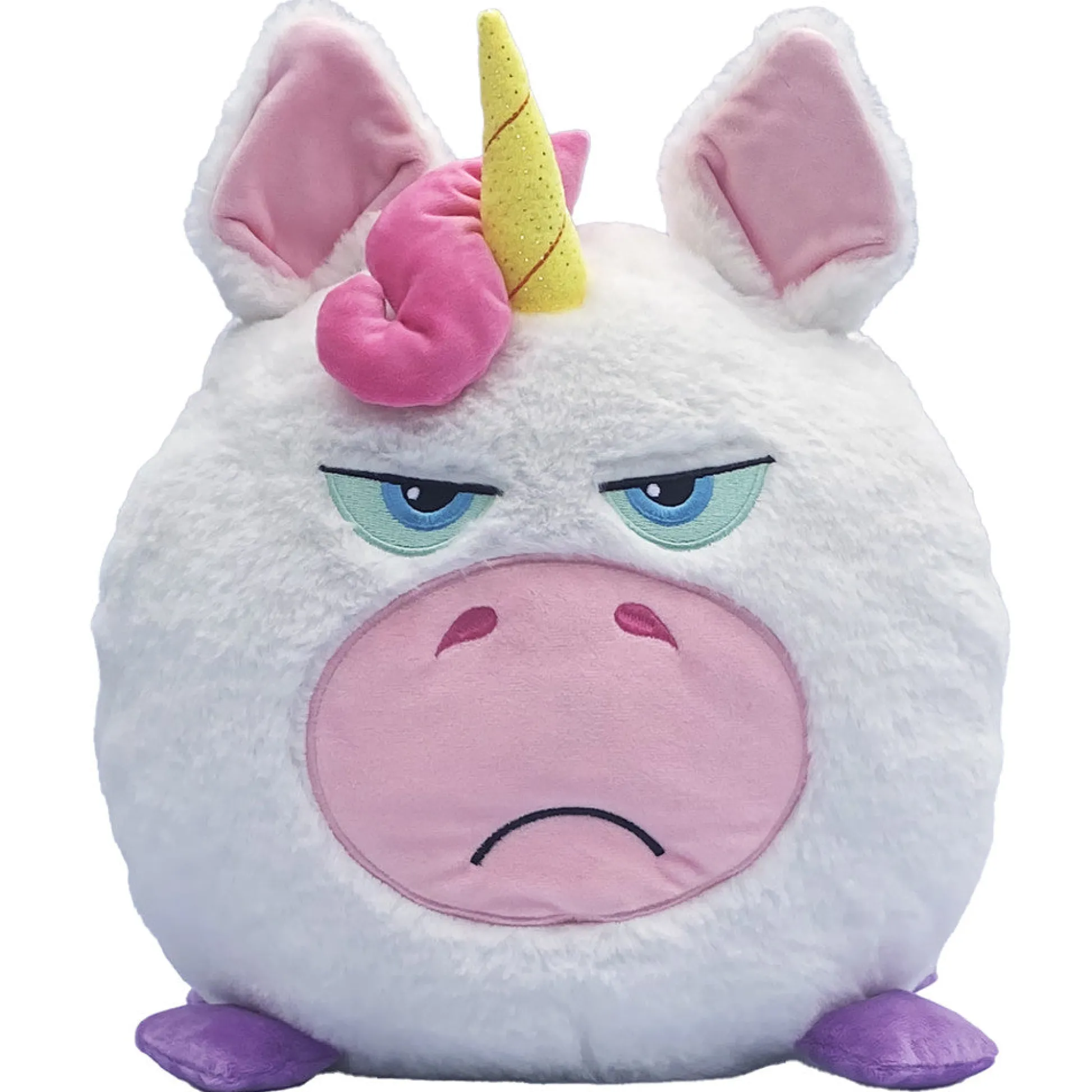 Flat River Group Hangry Petz Luna Unicorn 12 inch Talking Plush - White-Pink-Purple* Stuffed Animals|Stuffed Animals & Plush Toys