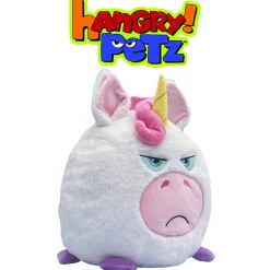 Flat River Group Hangry Petz Luna Unicorn 12 inch Talking Plush - White-Pink-Purple* Stuffed Animals|Stuffed Animals & Plush Toys