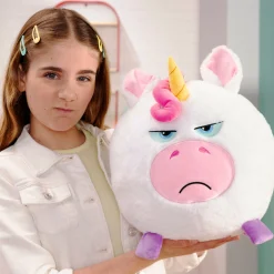 Flat River Group Hangry Petz Luna Unicorn 12 inch Talking Plush - White-Pink-Purple* Stuffed Animals|Stuffed Animals & Plush Toys