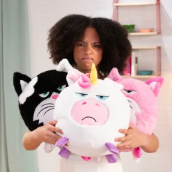 Flat River Group Hangry Petz Luna Unicorn 12 inch Talking Plush - White-Pink-Purple* Stuffed Animals|Stuffed Animals & Plush Toys