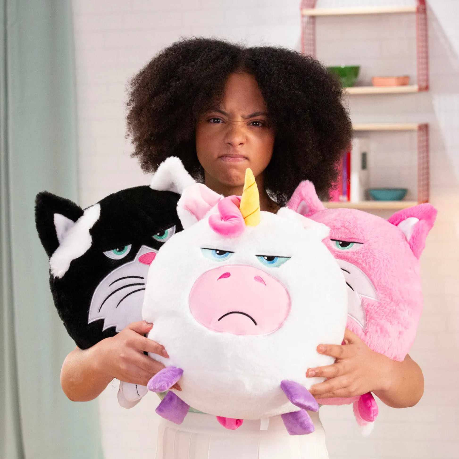 Flat River Group Hangry Petz Luna Unicorn 12 inch Talking Plush - White-Pink-Purple* Stuffed Animals|Stuffed Animals & Plush Toys