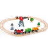 Flat River Group Hape - Cargo Delivery Loop - Battery Powered Engine & Oval Track Railway Set* Trains & Train Tables