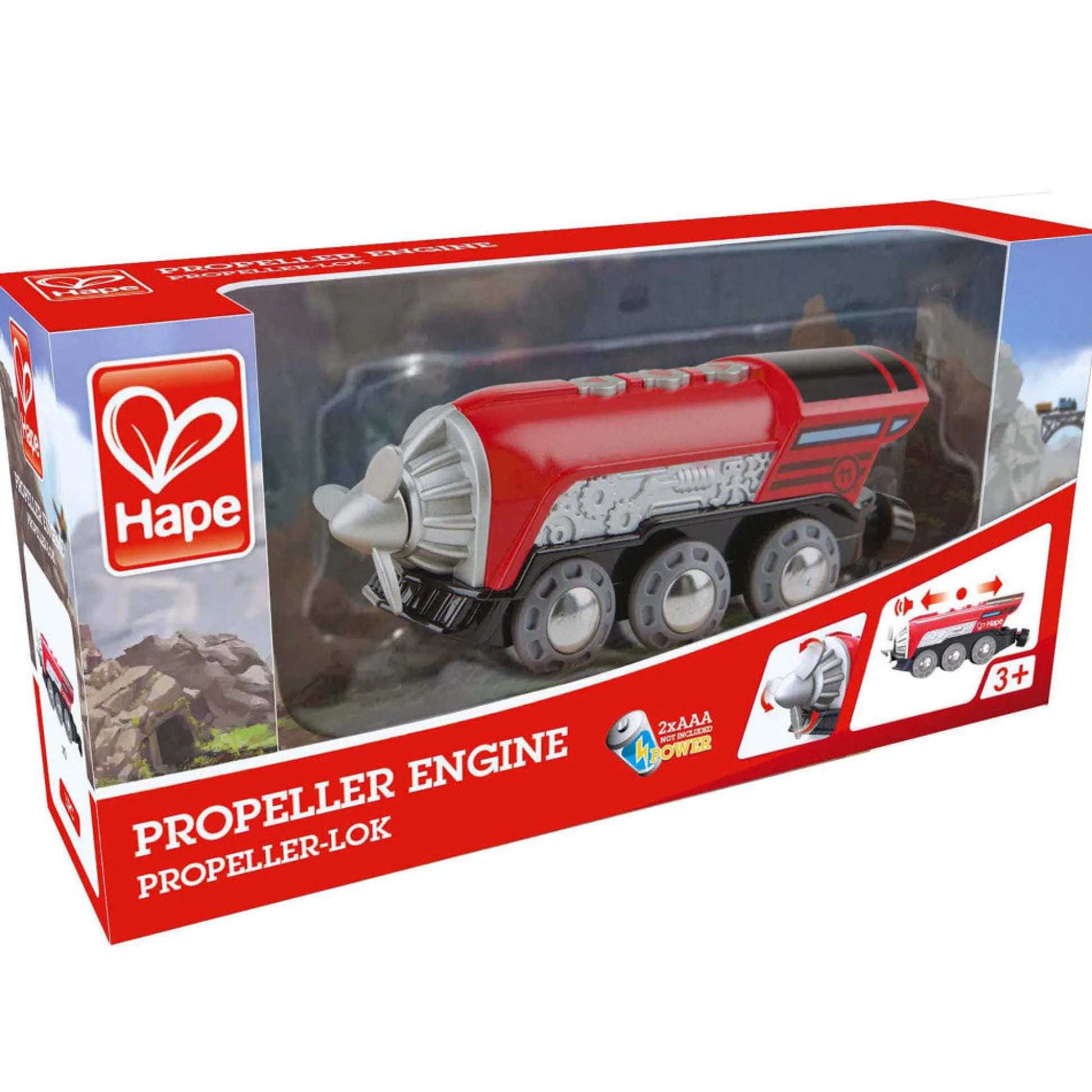 Flat River Group Hape - Light & Sound Propeller Engine - Adventure Series* Trains & Train Tables