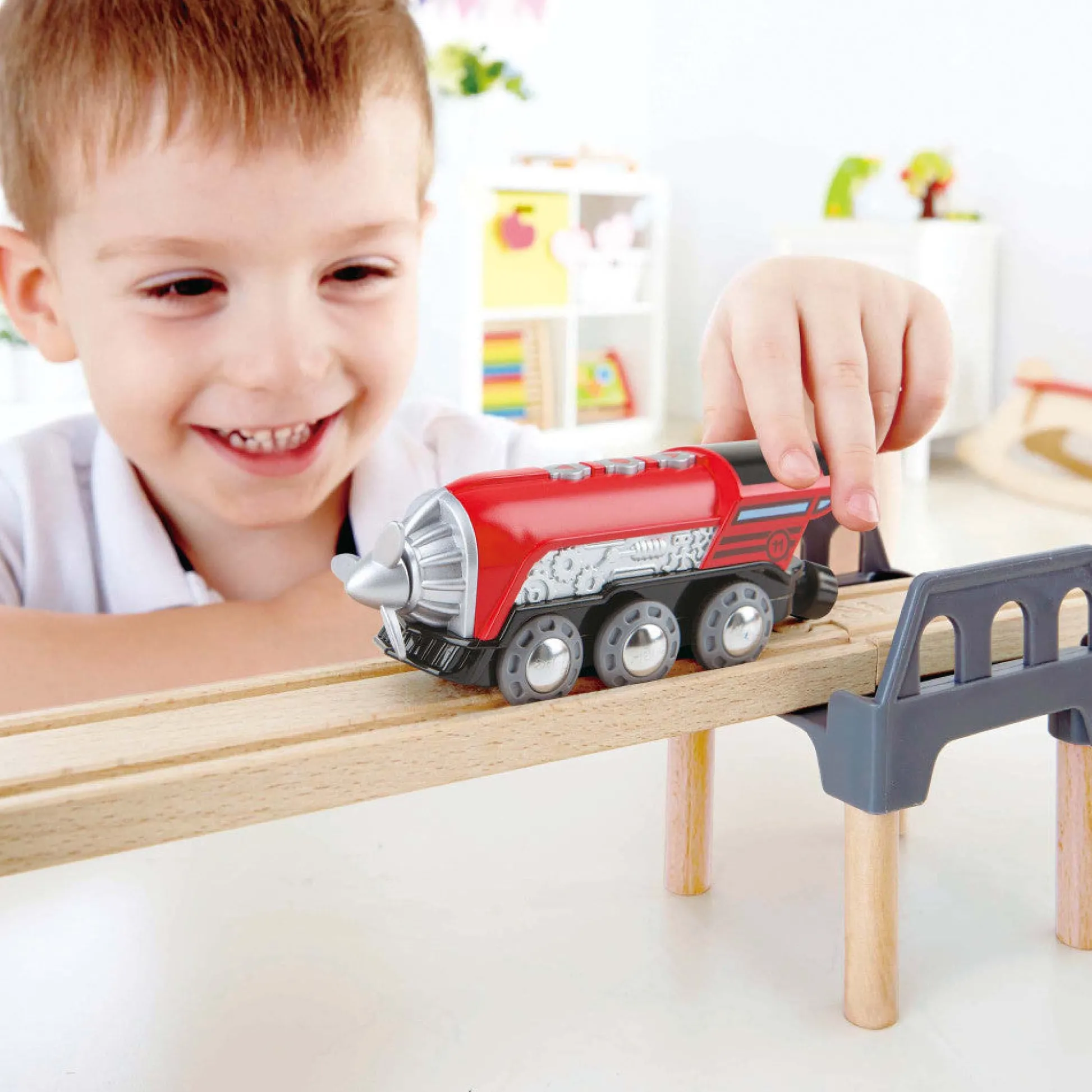 Flat River Group Hape - Light & Sound Propeller Engine - Adventure Series* Trains & Train Tables