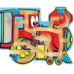 Flat River Group Hape Choo Choo Tracks - Wooden Magnetic Wand Bead Maze* Preschool Education Toys & Activities