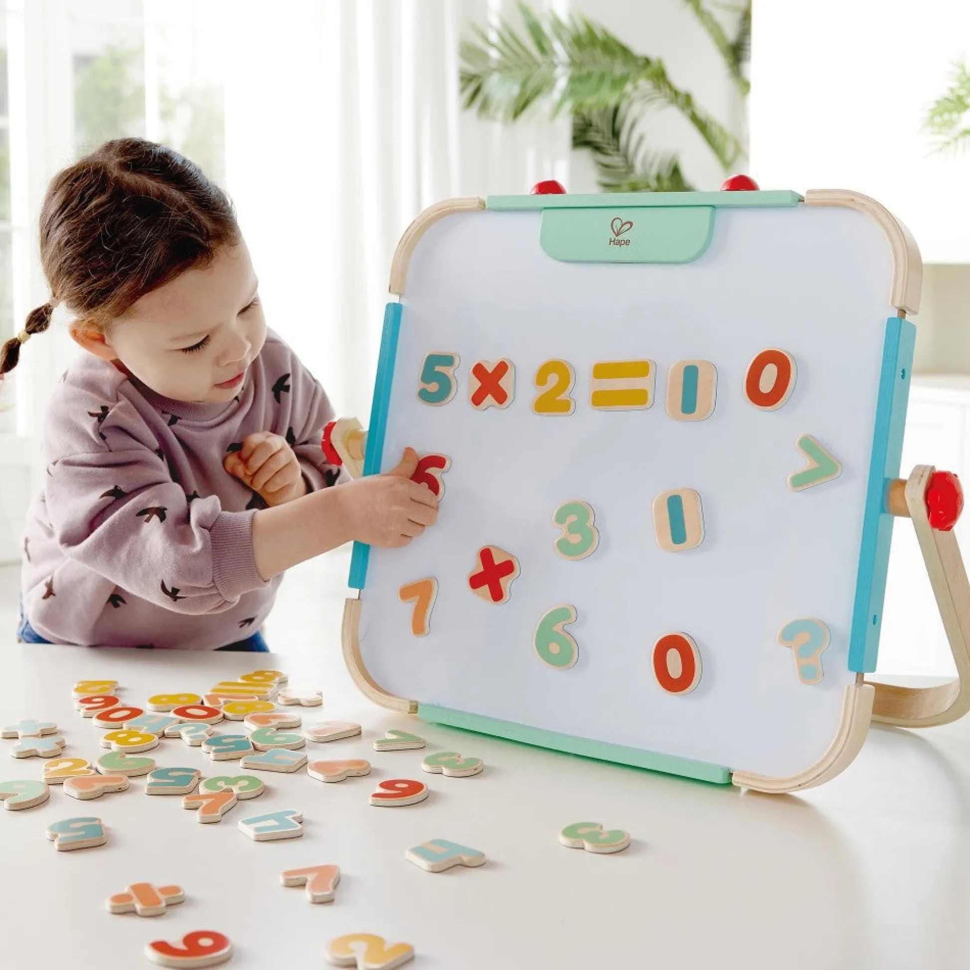 Flat River Group Hape Colorful Magnetic Wooden Numbers Set - 54 Pieces* Preschool Education Toys & Activities