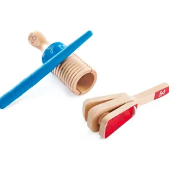 Flat River Group Hape Colorful Wooden Percussion Duo - Clapper & Guiro Set* Preschool Education Toys & Activities|Musical & Sound Toys