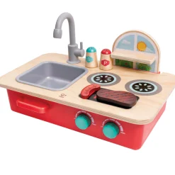 Flat River Group Hape Cook & Create Wooden Countertop Kitchen Playset - with Sounds* Kitchens & Play Food|Dress Up