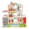 Flat River Group Hape Doll Family Mansion - Deluxe Wooden Dollhouse, Interactive Playset for Kids Ages 3+* Doll Houses, Furniture & Accessories|Stuffed Animals & Plush Toys